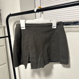 PacSun/LA Hearts Grey Mini Skort Side Slit Built In Shorts